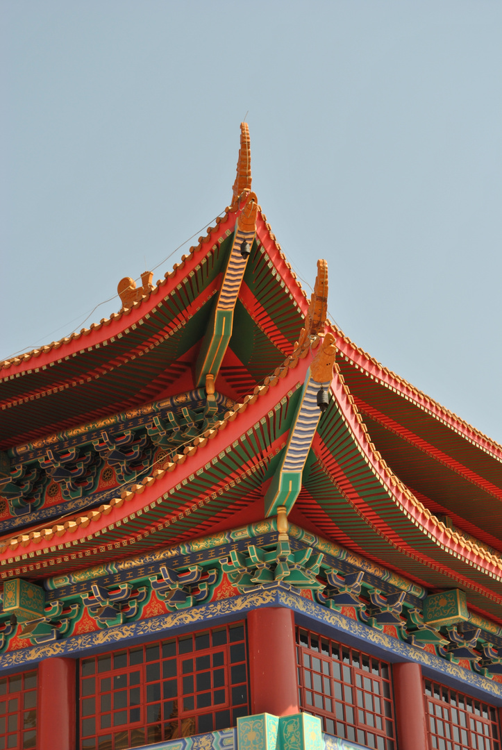 The temple's roof