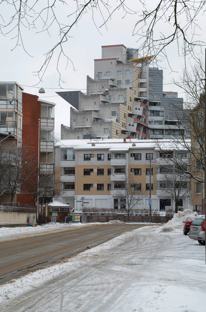 The terrace house on Helsinki