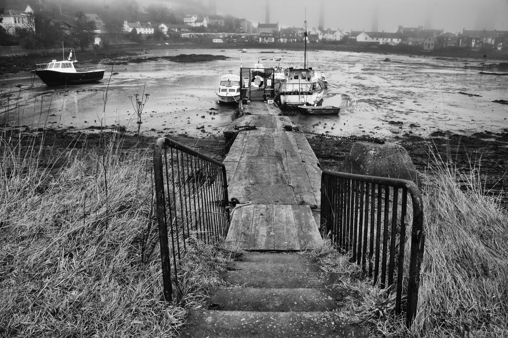 The Tide is out at North Queensferry.