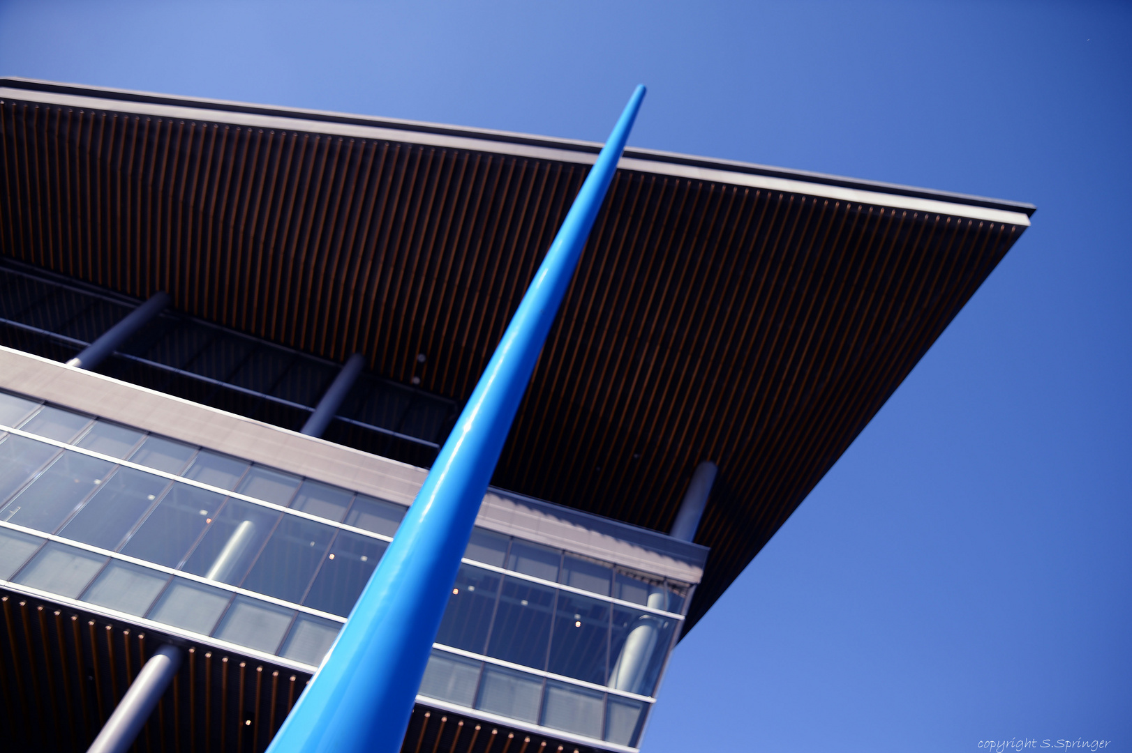 the top blue bar at Canada Place