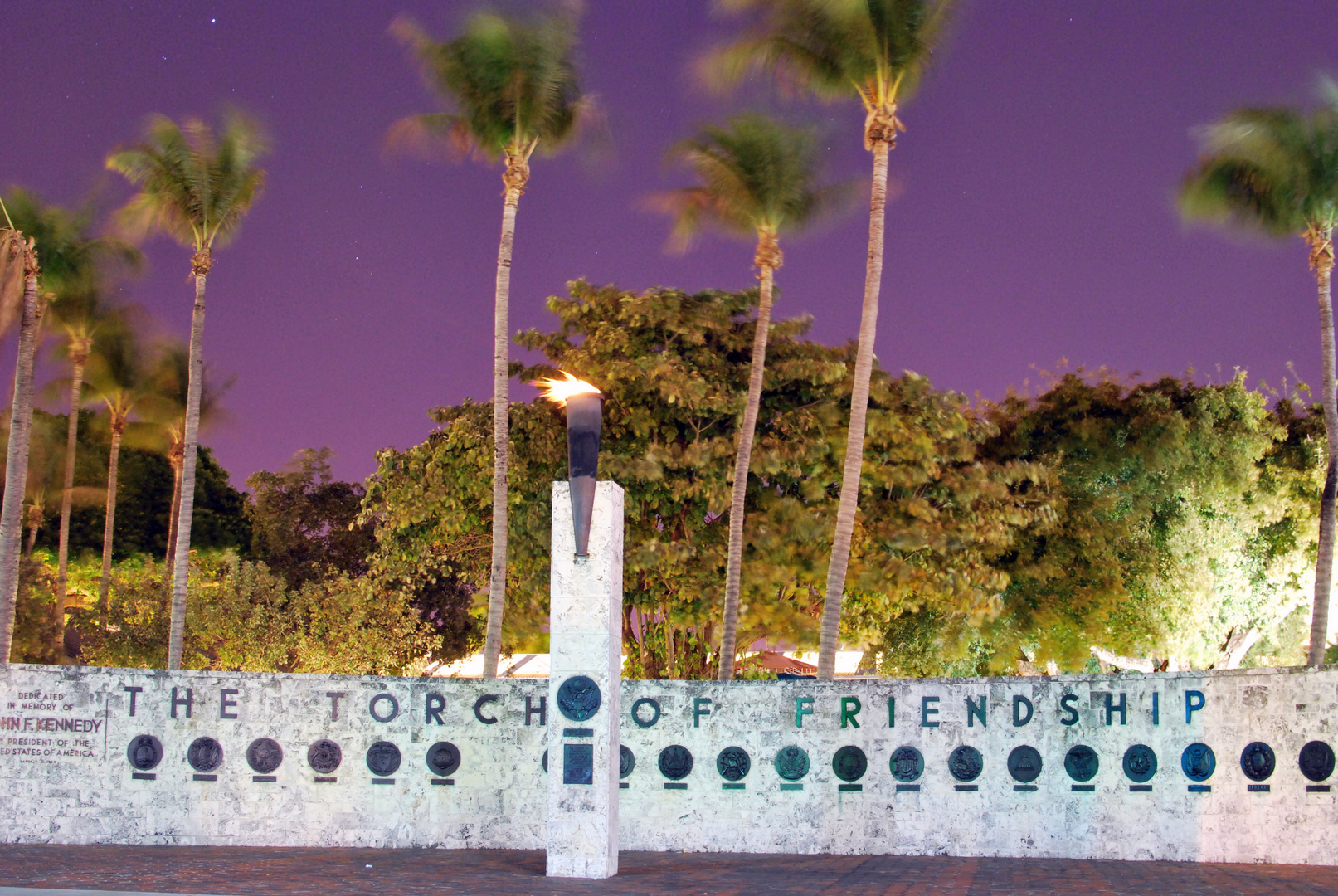 the torch of friendship in Miami