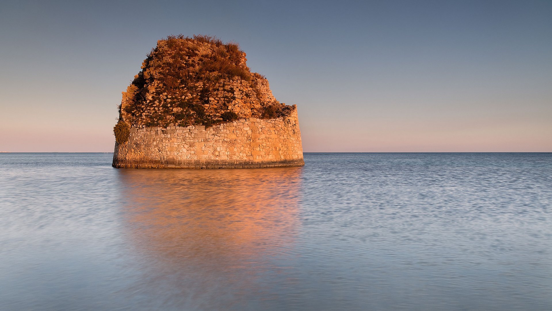 The tower in the sea