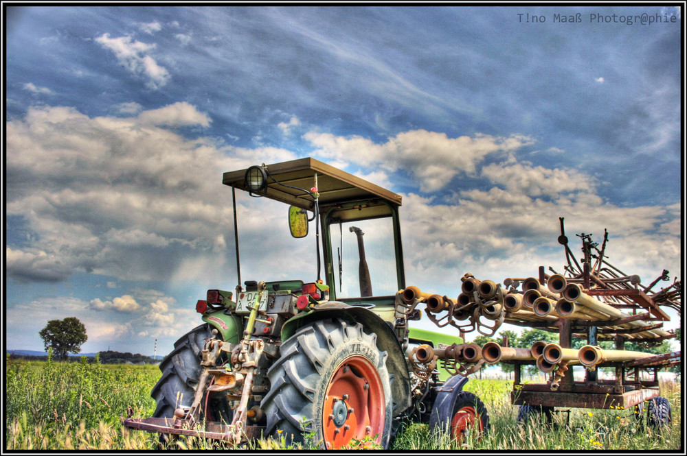 the tractor