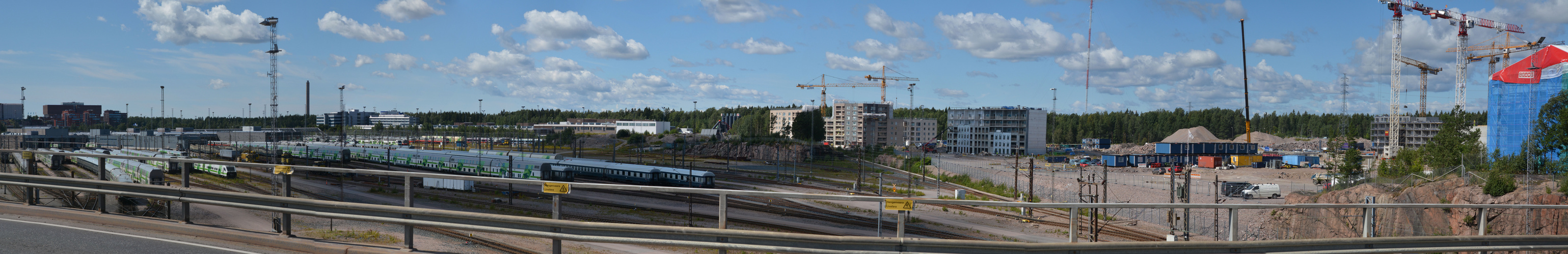 The truck area on Pasila and new housing estate