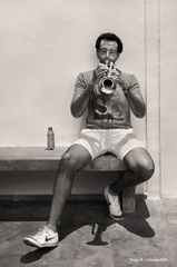 the trumpet man's practice