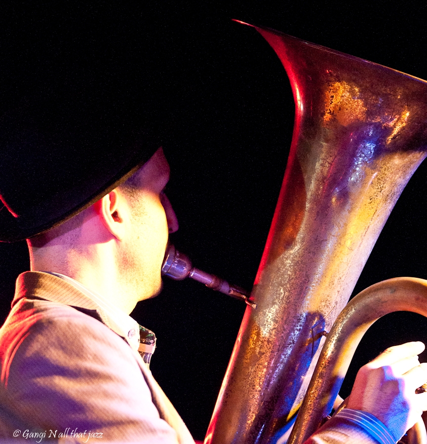 the tuba player