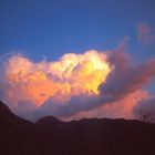 The Ublantis skyline: a colourful summer thunderstorm in the mountains