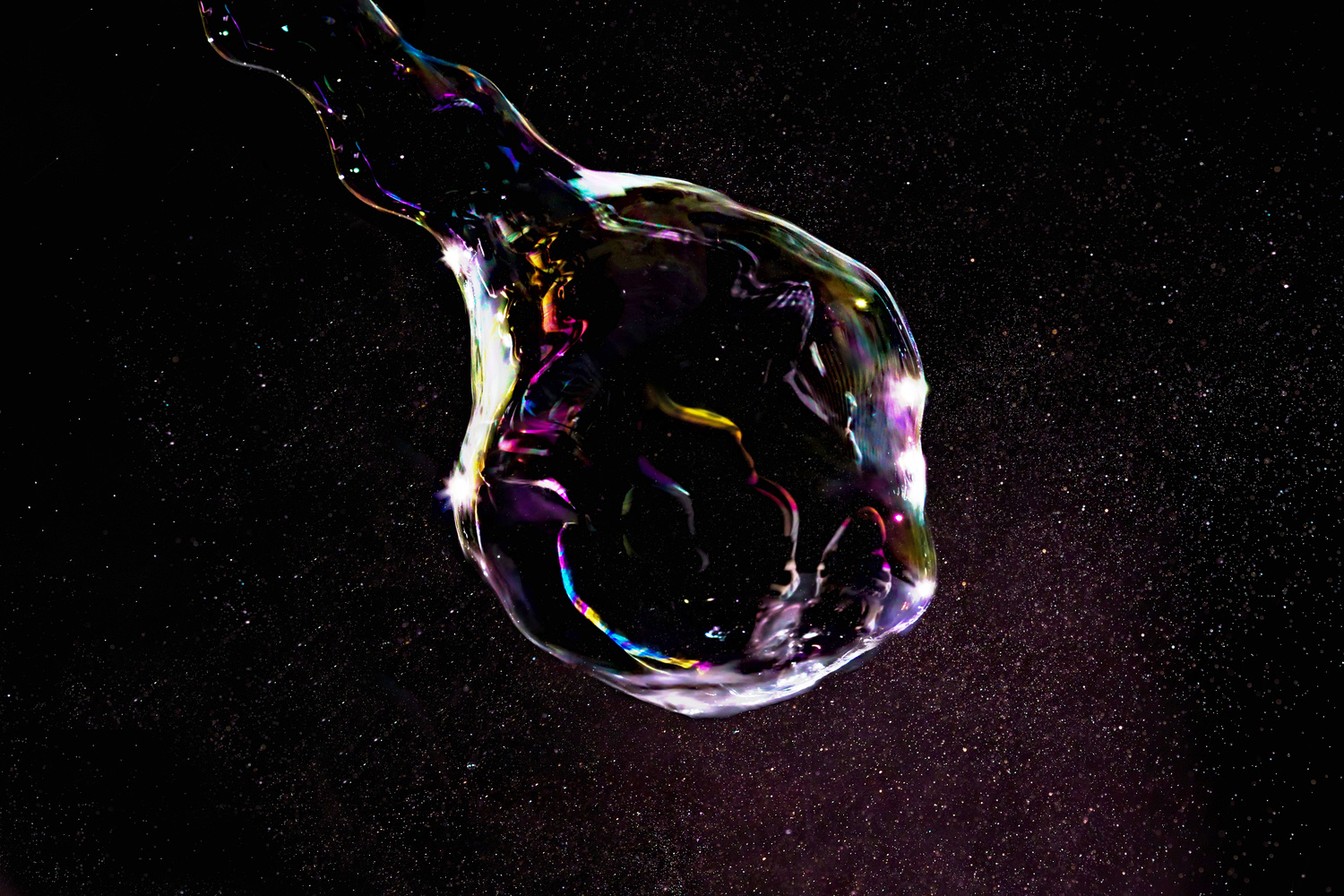 The universe in a soap bubble