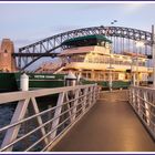 The 'Victor Chang' ferry at McMahon's Point Wharf