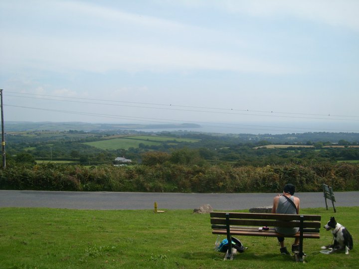 The view to St. Austell.