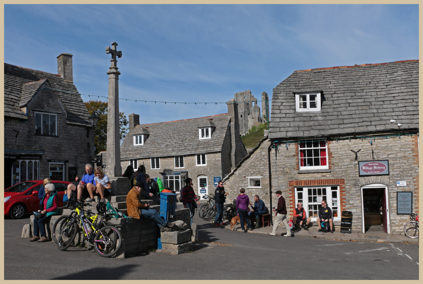 the village of corfe castle