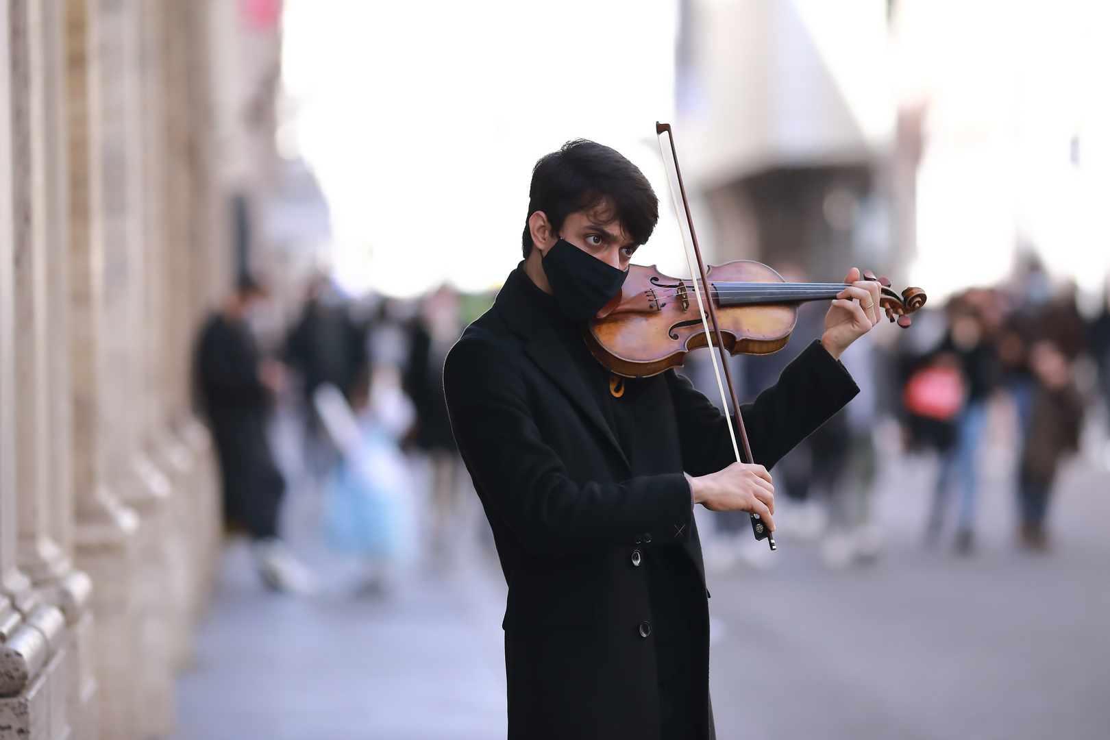 The violinist in the clouds