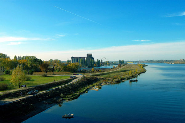 The Vistula River in Plock / Poland /