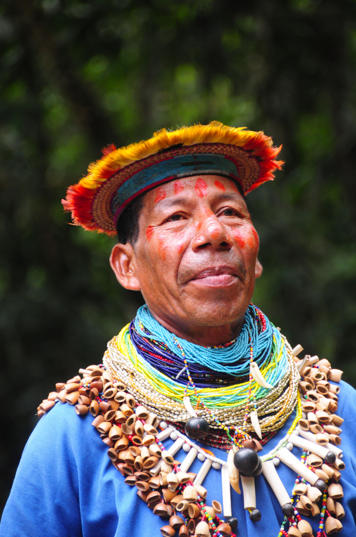 The watchful eye of the Shaman - Siona Tribe, Cuyabeno, Ecuador