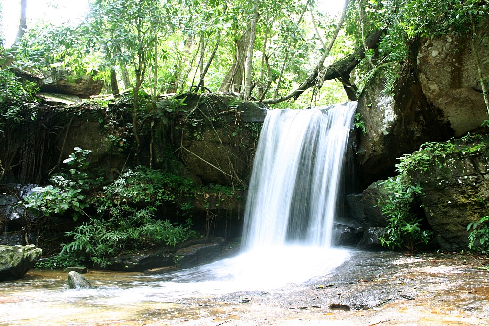 the waterfall