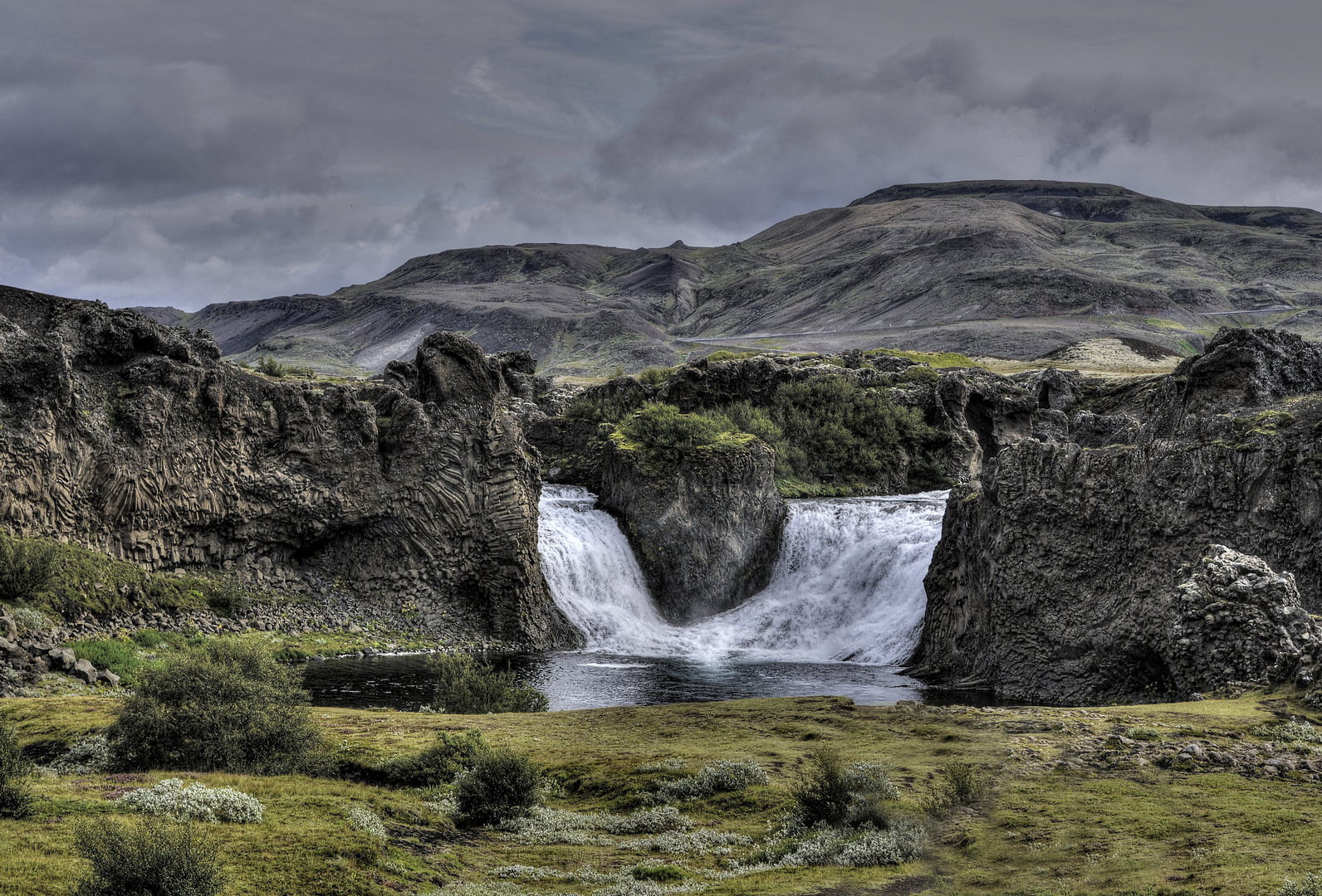 the waterfalls