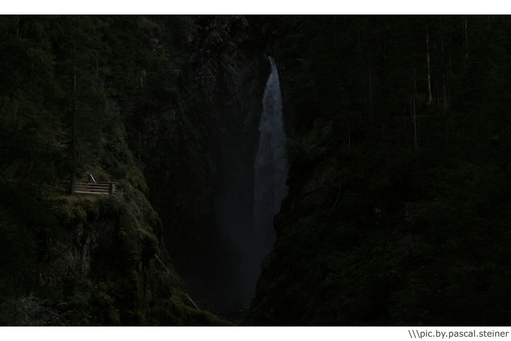 the waterfall´s fog