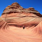 The Wave - Coyote Buttes North mit Größenvergleich