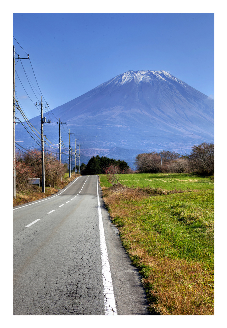 The way to Mt.Fuji