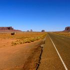 The way to the great Monument Valley NP