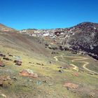 The way up to Ganden Monastery