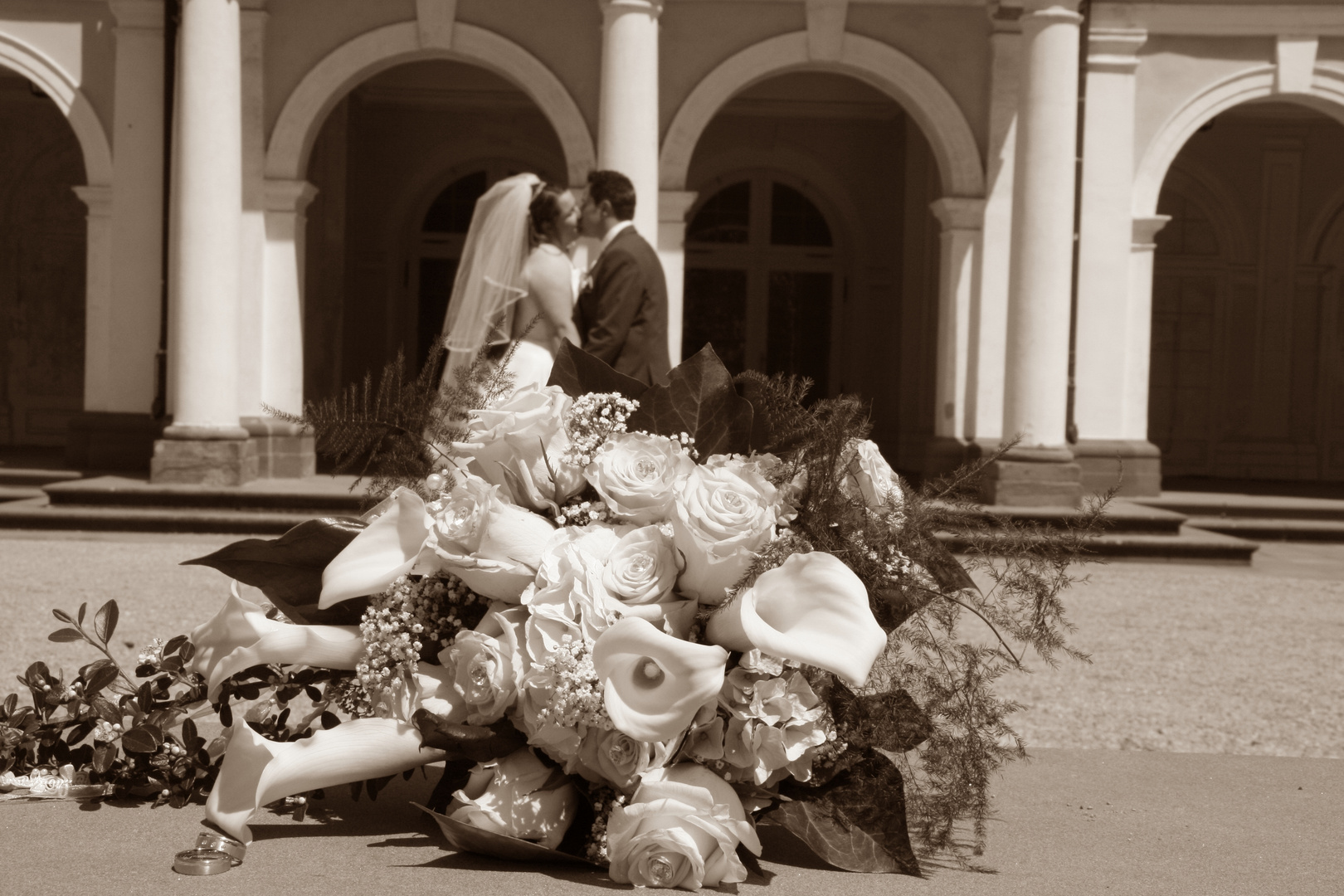 The weeding Kiss