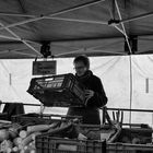 The weekly open-air market in Lucerne