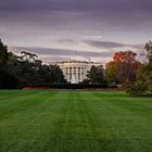 The White House after twilight begins...