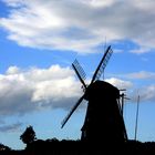 The Windmill with Clouds-Sky