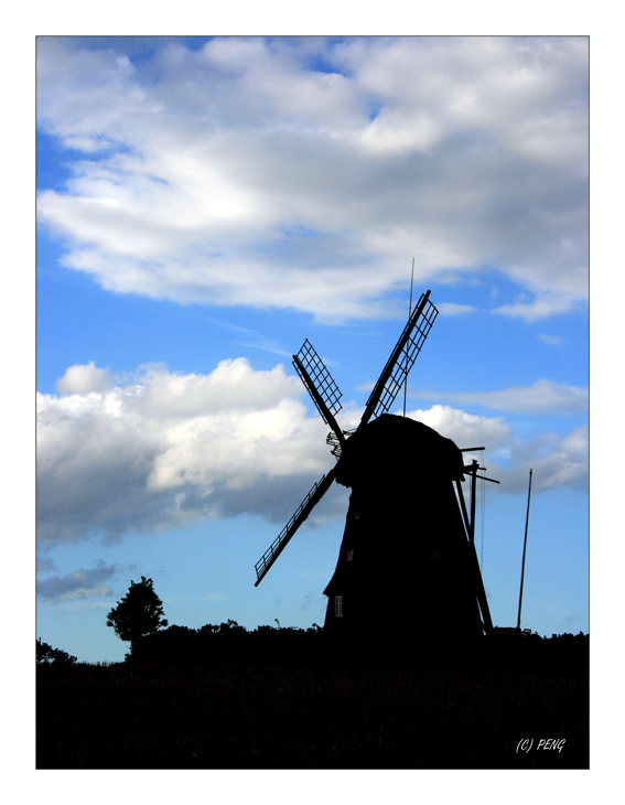 The windmill with Clouds-Sky II