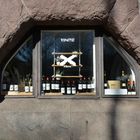 The window of wine shop