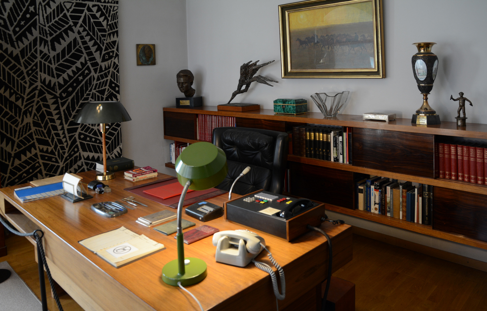 The work table of president Kekkonen on his museum