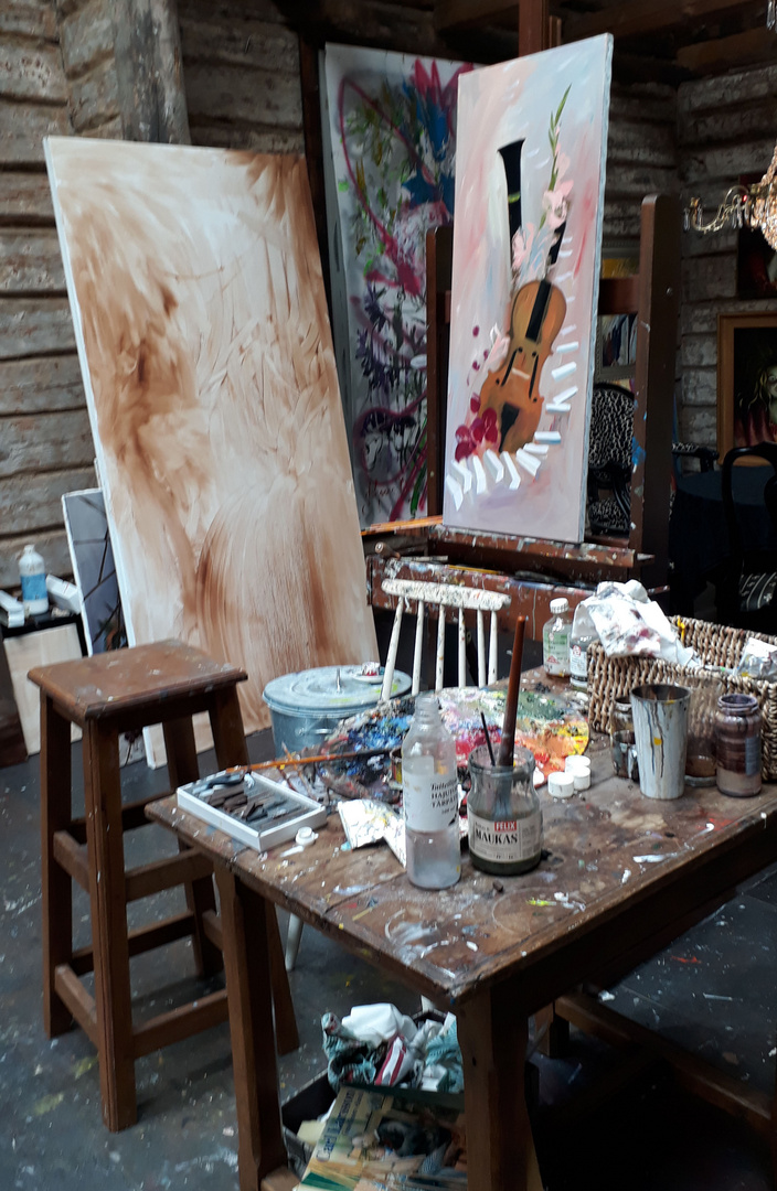 The workplace of painter