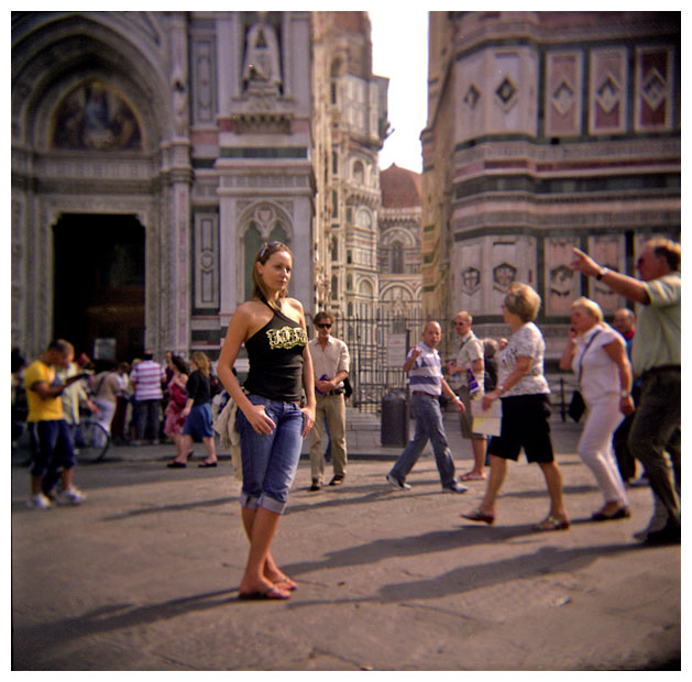 The world goes slowly because of she . Florence 2006