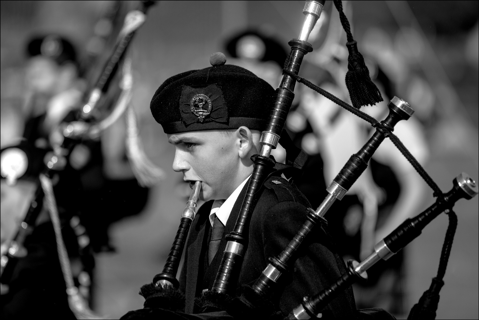 the young bagpiper.