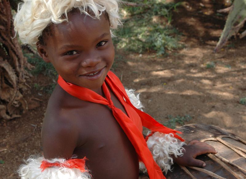 The youngest of the SWAZI - DANCE - group