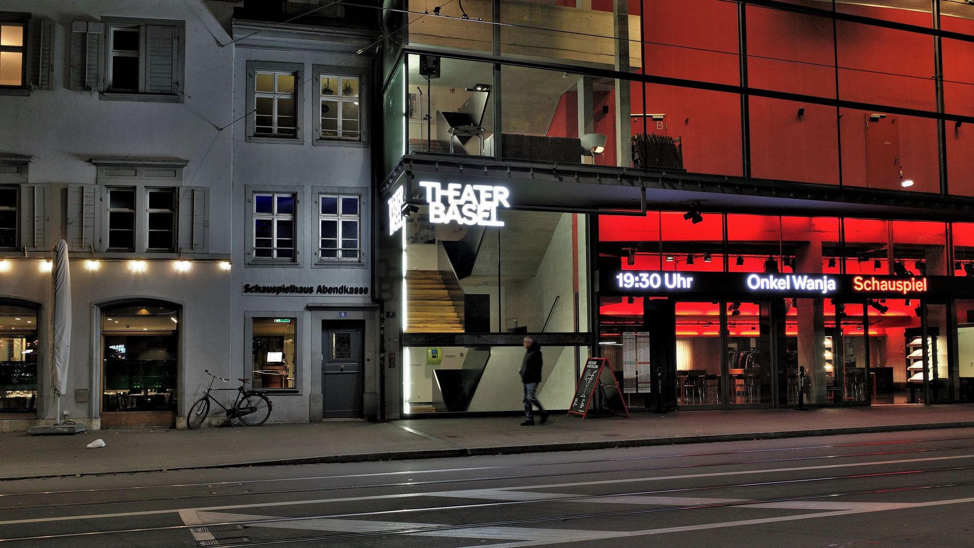 Theater Basel Foto & Bild city, night, people Bilder auf