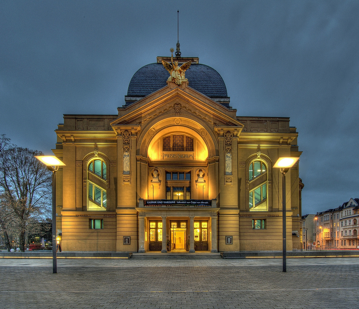 Theater Gera Foto & Bild | architektur, architektur bei nacht, motive ...