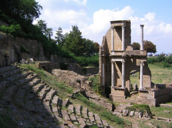 Theater in Volterra, Italien