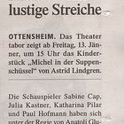Theater Tabor - Tips vom 11.1.12