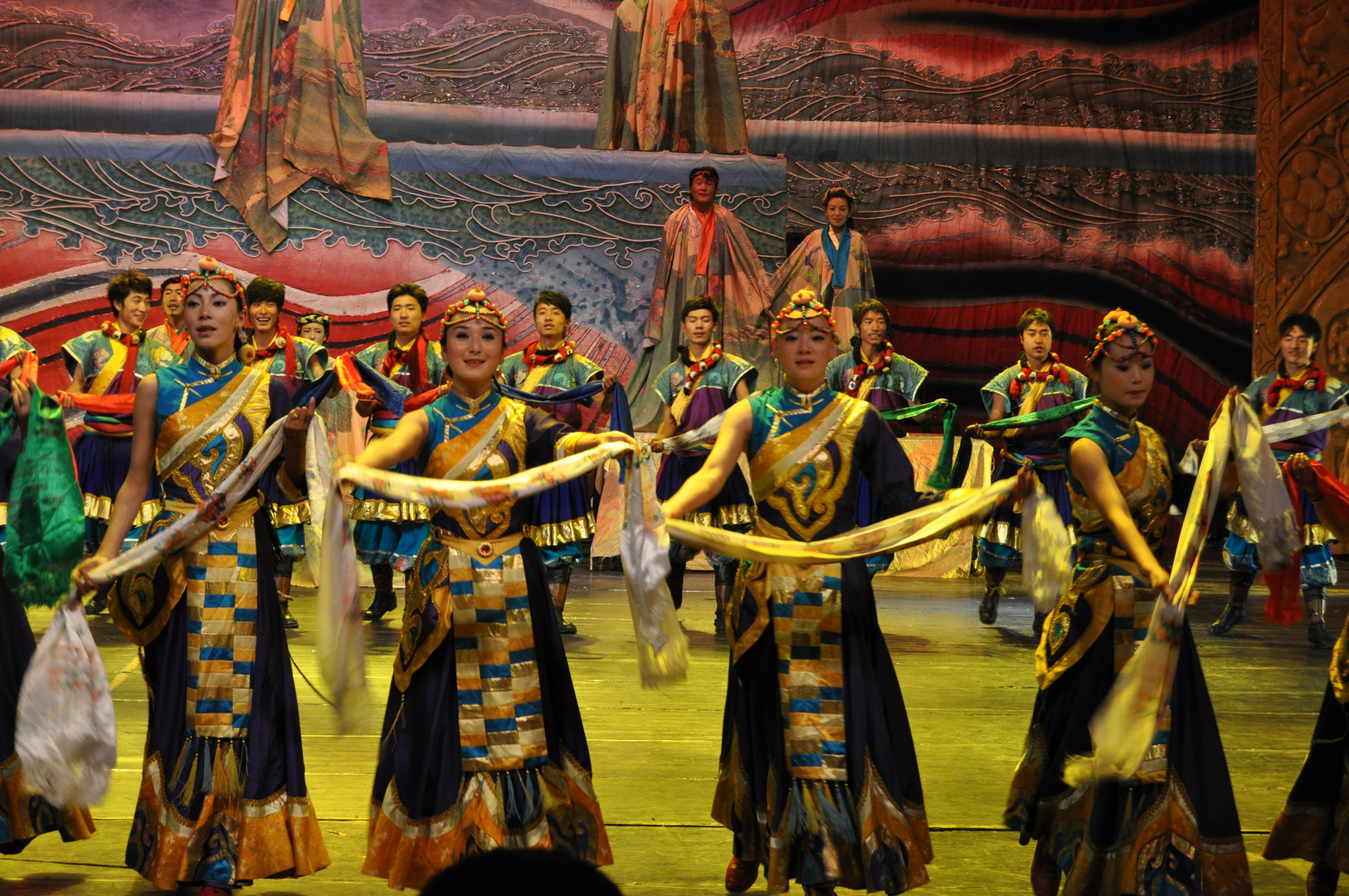 Theaterspektakel in Lhasa