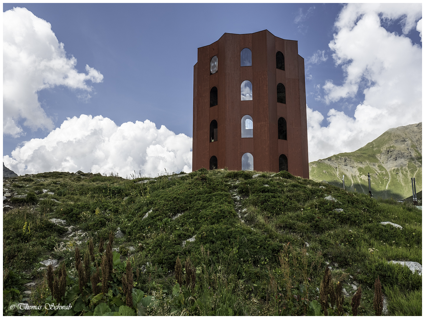 Theaterturm auf dem Julierpass (Graubünden/Schweiz)