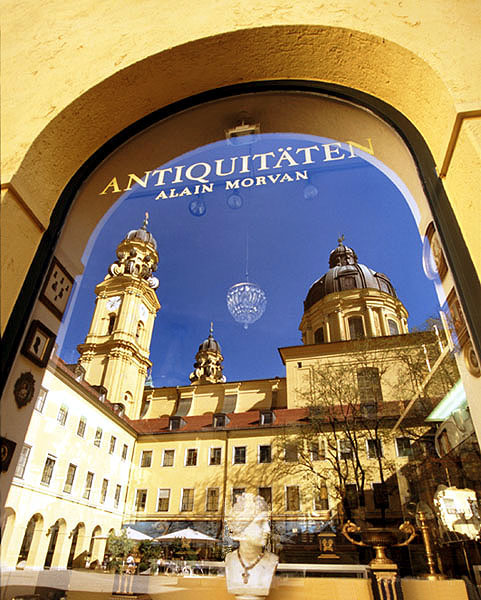 Theatinerkirche's Reflection