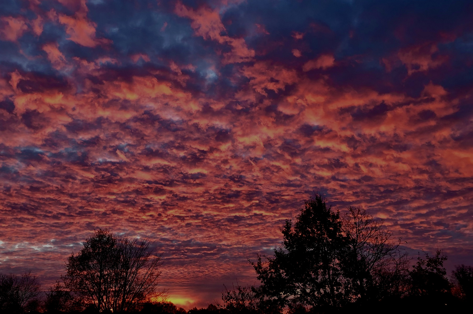 Theatralischer Sonnenaufgang