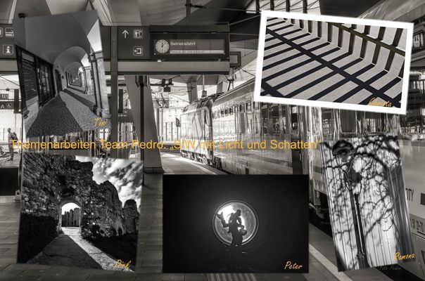 Themenarbeiten Team Pedro: "S/W mit Licht und Schatten