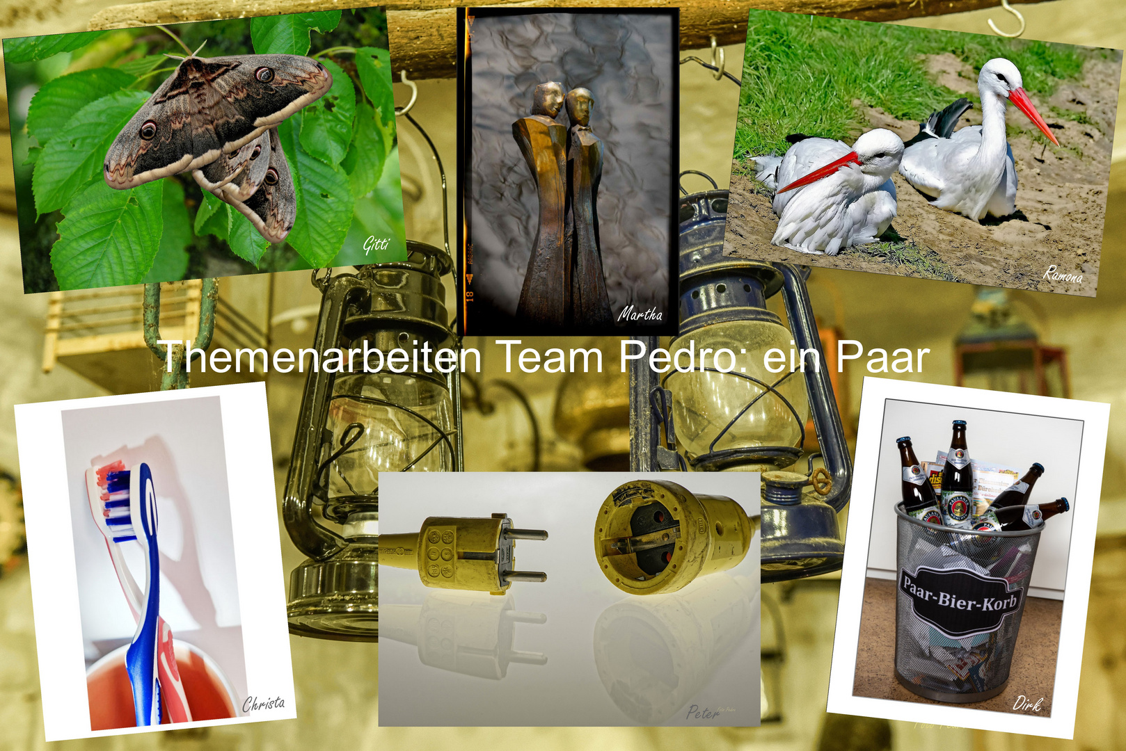 Themenarbeiten von Team Pedro: ein Paar