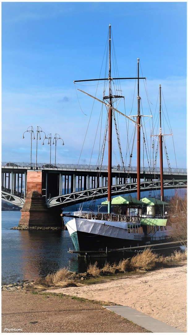 Theodor-Heuss-Brücke am Rhein (I)