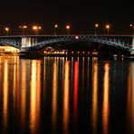 Theodor-Heuss-Brücke Mainz bei der Luminale 2008