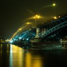 Theodor Heuss Brücke, Mainz bei Nacht