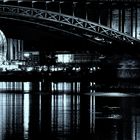 Theodor-Heuss-Brücke Wiesbaden/ Mainz by night